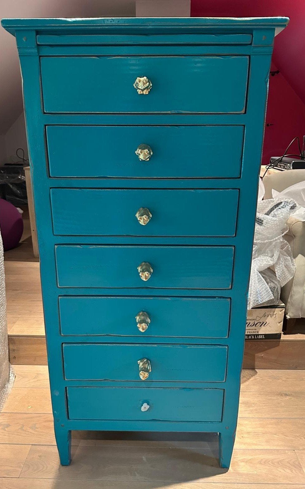 Commode 7 tiroirs (semainier), Enlèvement