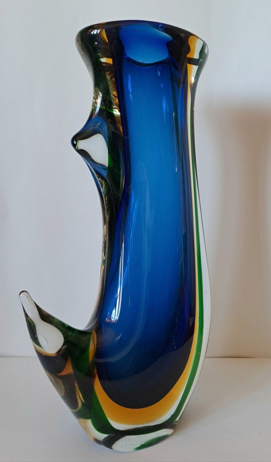 Flavio Poli - Murano - Vase sommerso vintage, Enlèvement ou Envoi