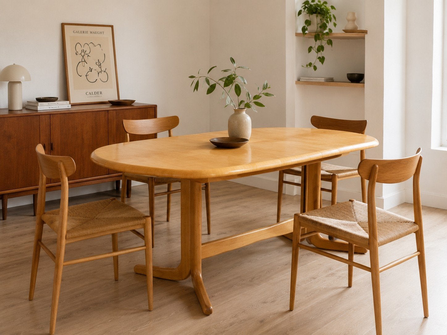 Table à manger danoise en bois massif, Maison & Meubles, Tables | Tables à manger, Enlèvement