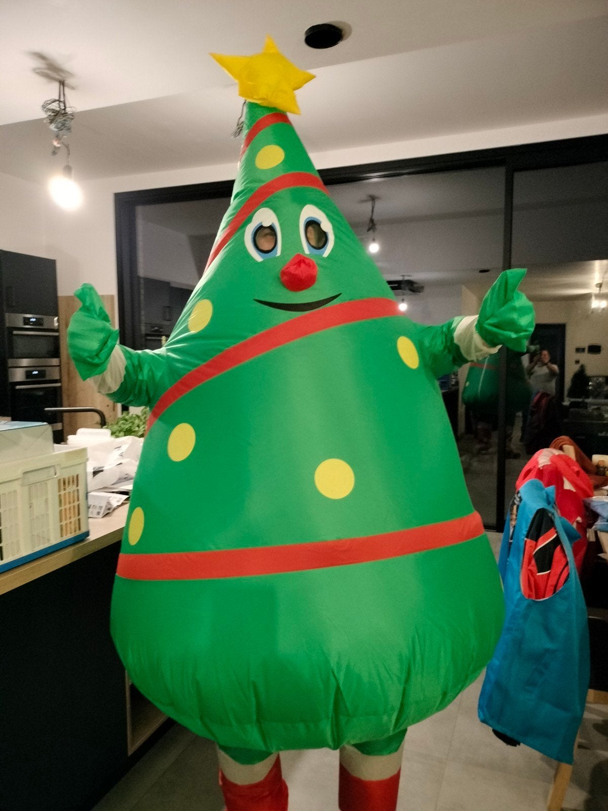 opblaasbaar pak kerstboom, Hobby en Vrije tijd, Ophalen, Gebruikt