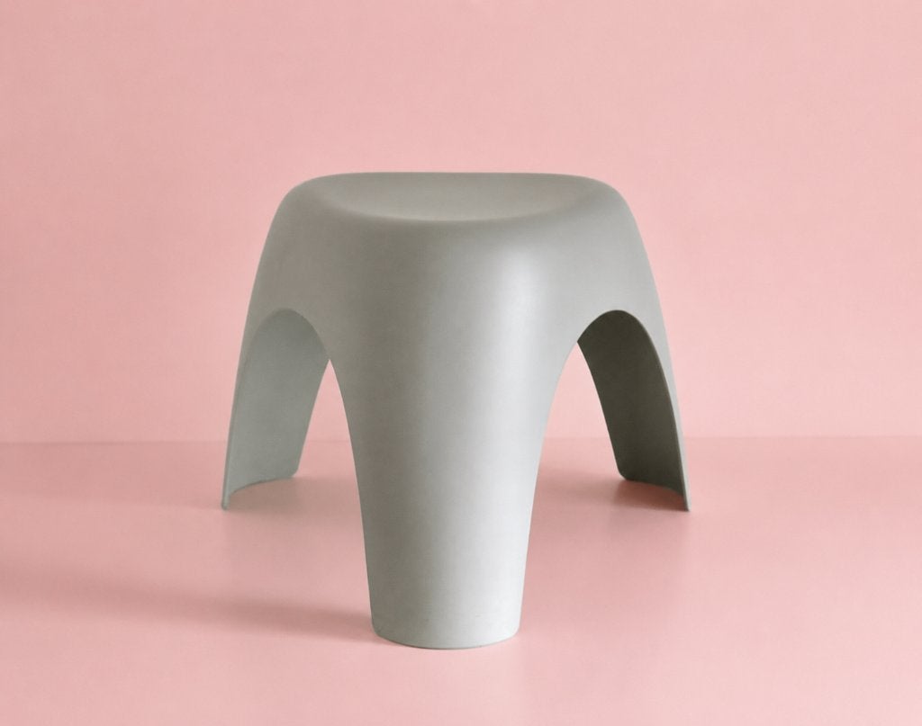 Vitra Elephant Design Stool ontworpen door Sori Yanagi, Grijs, Gemerkt, Ophalen of Verzenden, Stoel