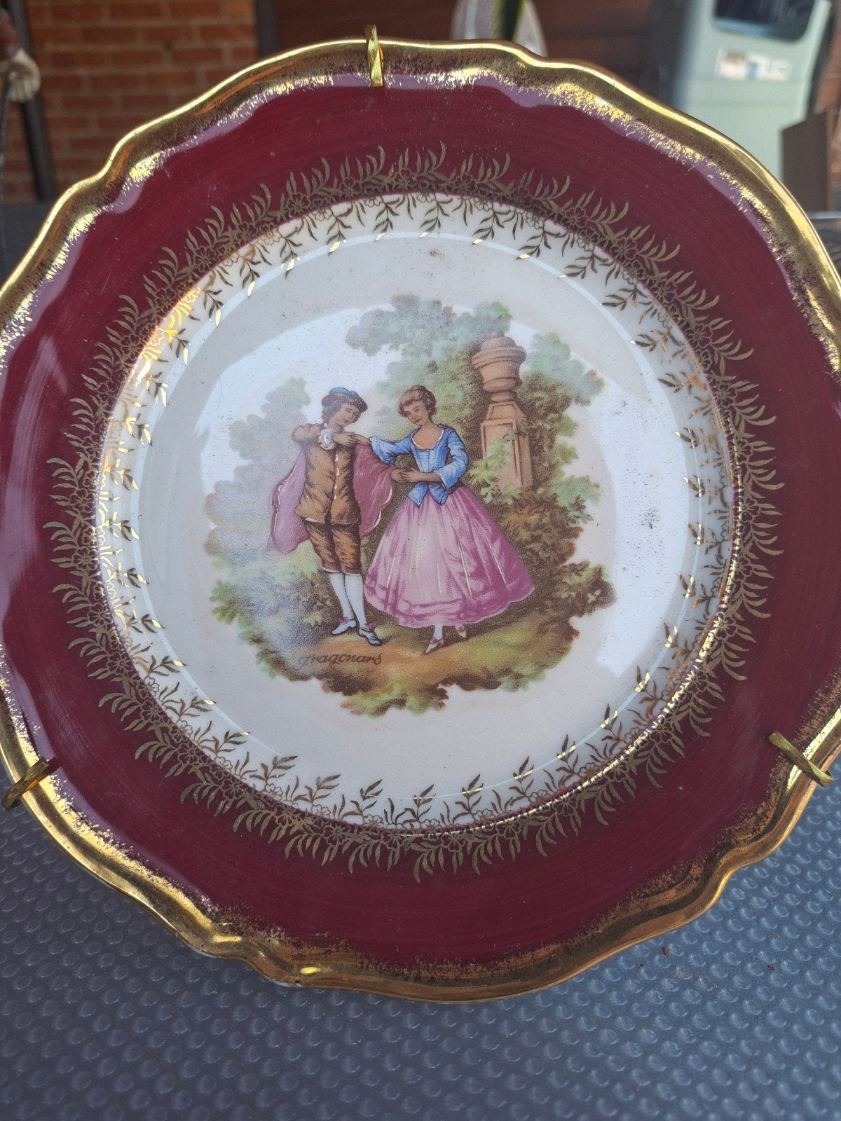 Porseleinen sierbord, Antiek en Kunst, Ophalen