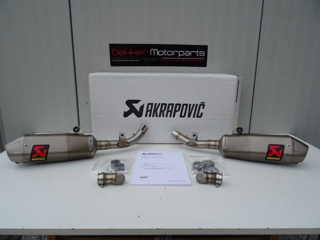 Akrapovic Slip-on Titatium Dempers Honda CRF450R / RX 2017, Motos, Neuf, -, -, -