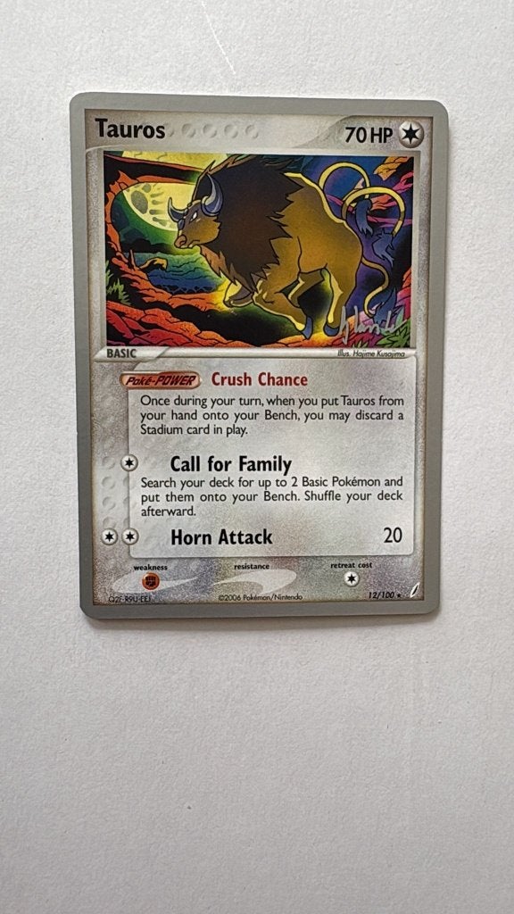 pokemonkaart Taurus 12/100 serie 2008, Enlèvement, Neuf, Cartes en vrac