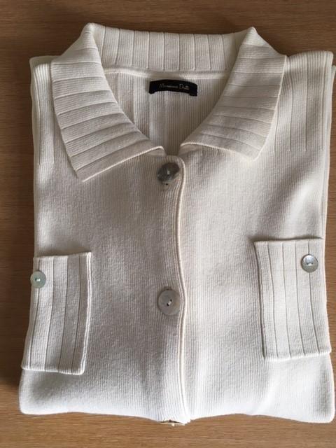 Cardigan Massimo Dutti, ecru, 100% katoen, maat 38/40, Massimo Dutti, Ophalen, Maat 38/40 (M)