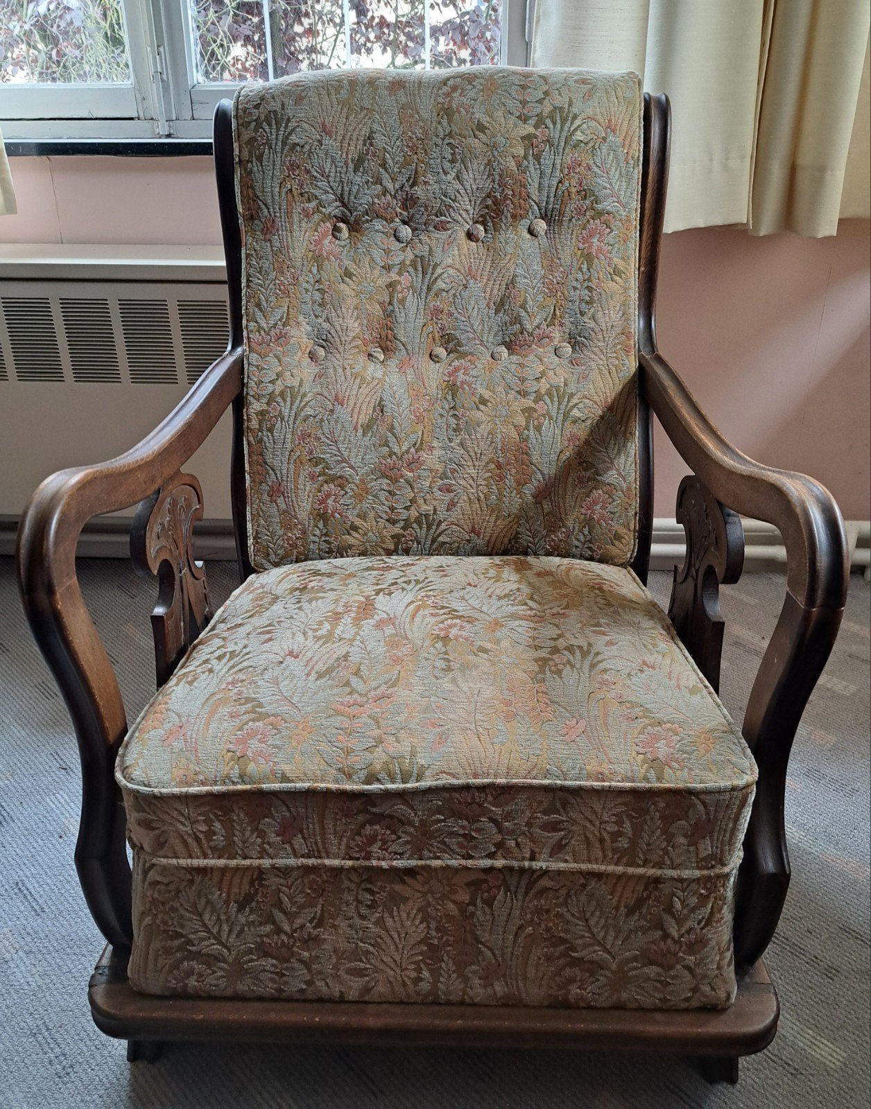 Vintage kasteelzetel/fauteuil, Ophalen