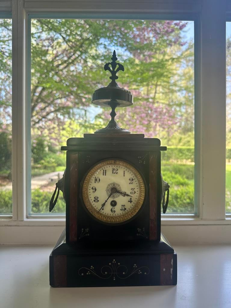 Antieke Franse Napoleon III pendule (1870), Antiek en Kunst, Ophalen