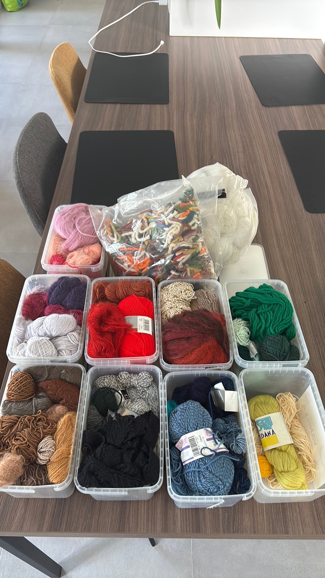 Lot Bollen wol in alle kleuren, Hobby en Vrije tijd, Ophalen, Zo goed als nieuw, Breien, Wol of Garen