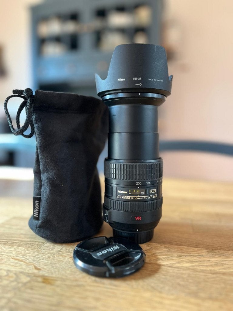 Nikon AF-S DX 18-200mm f/3.5-5.6G VR – complet, Lentille standard, Nikon, Enlèvement, Utilisé