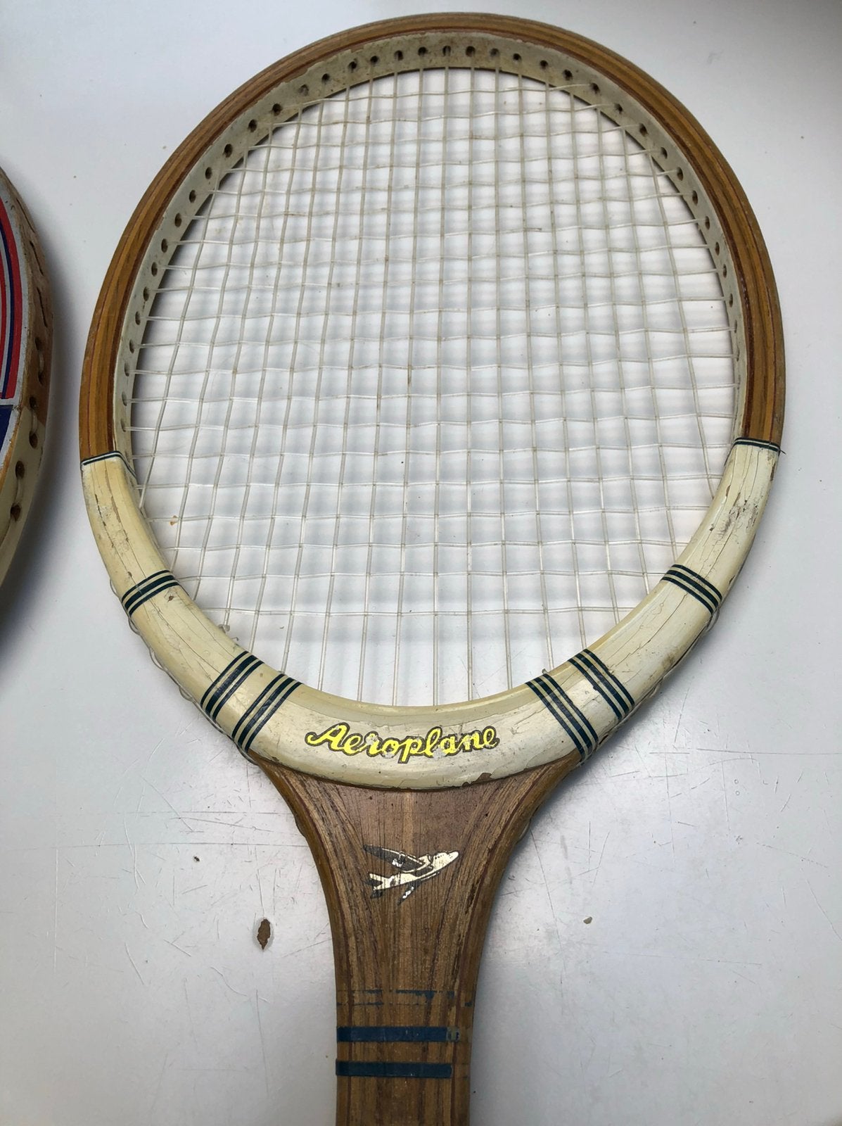 Oude racket Aeroplane, Sport en Fitness, Ophalen, Gebruikt, Racket, Overige merken