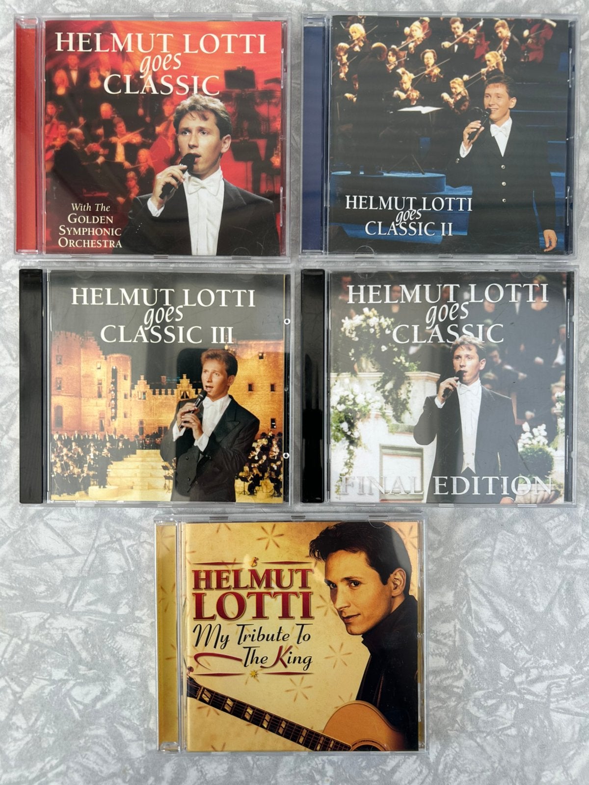 5 CD : HELMUT LOTTI : 4 volumes Goes Classic + Tribute King, CD & DVD, Enlèvement ou Envoi, Comme neuf