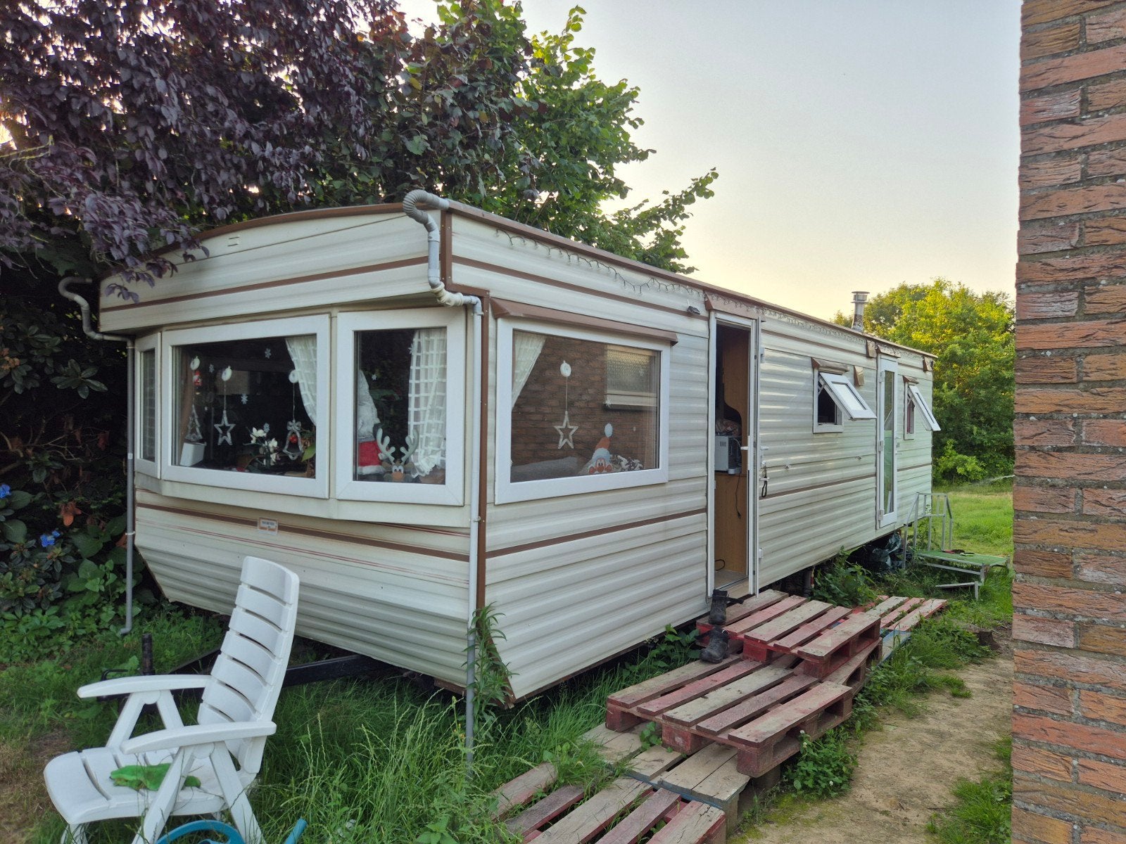 Stacaravan 9mx3m - 2 aparte slaapkamers- instapklaar, Tot en met 4