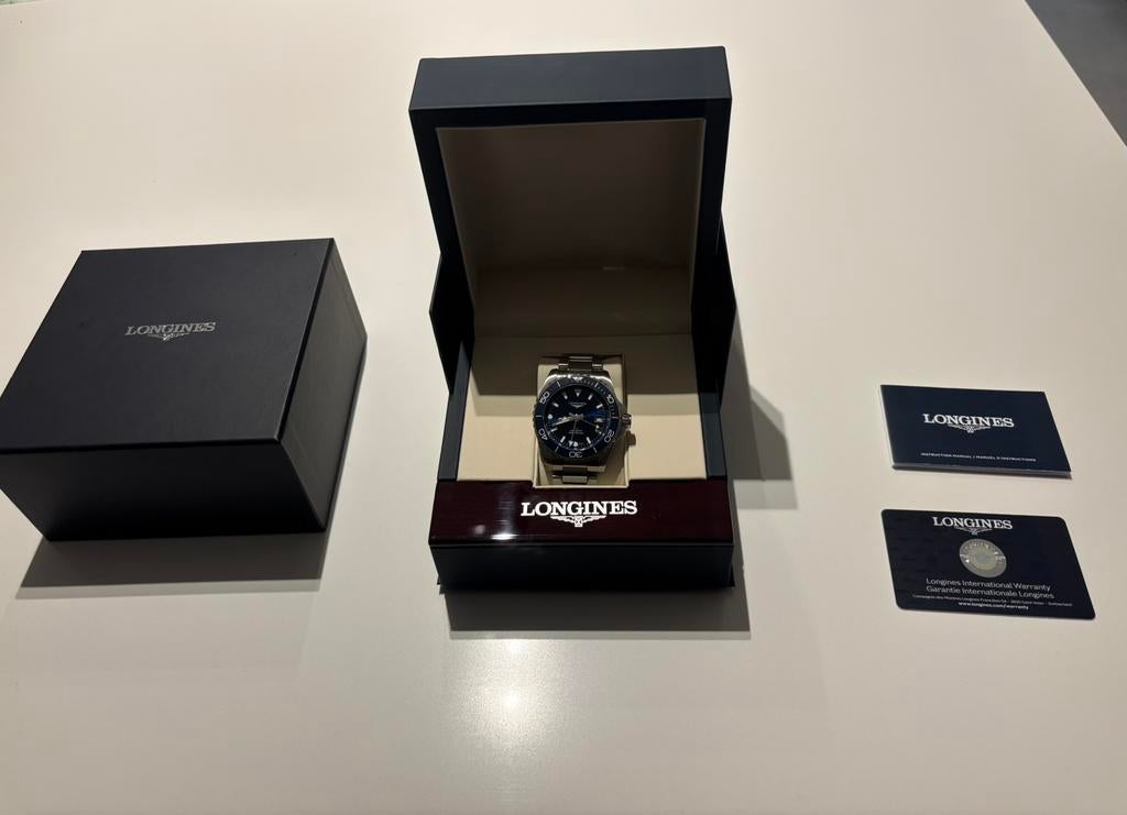 Longines GMT automatique 41 mm, Montre-bracelet, Autres marques, Enlèvement, Acier