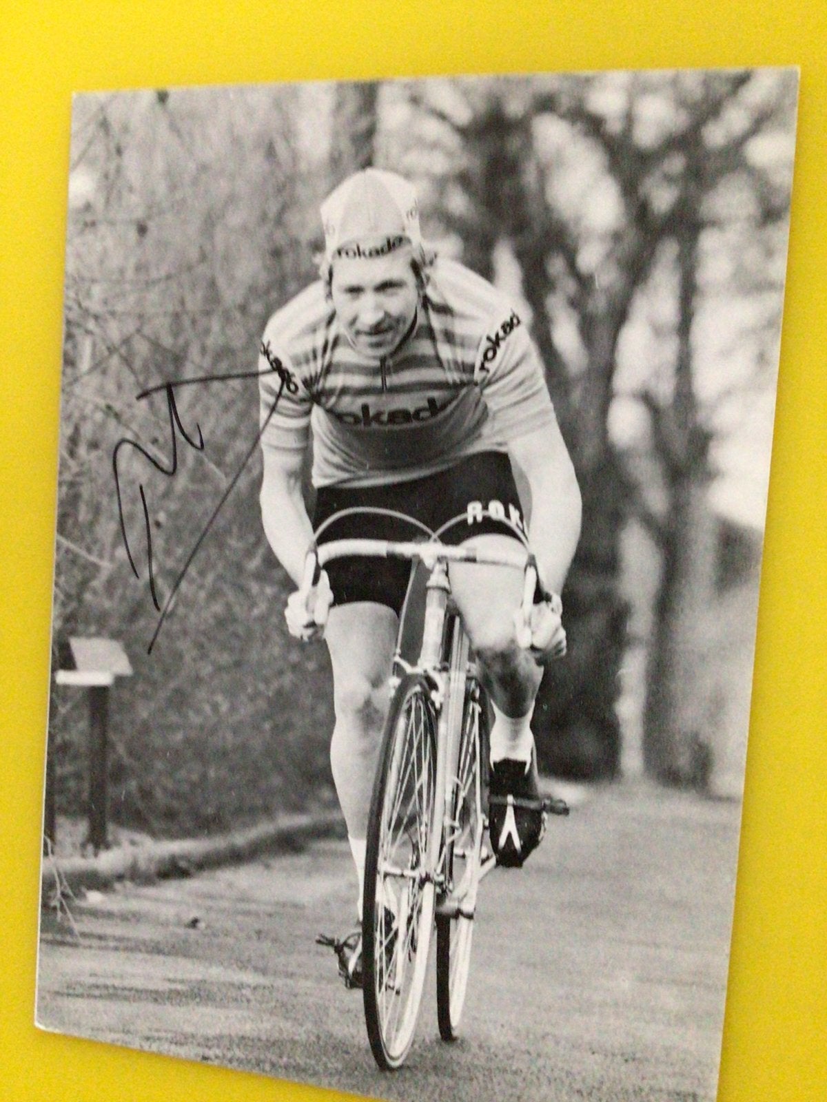 wielerkaart 1973 team rokado georges pintens signe, Verzenden, Zo goed als nieuw