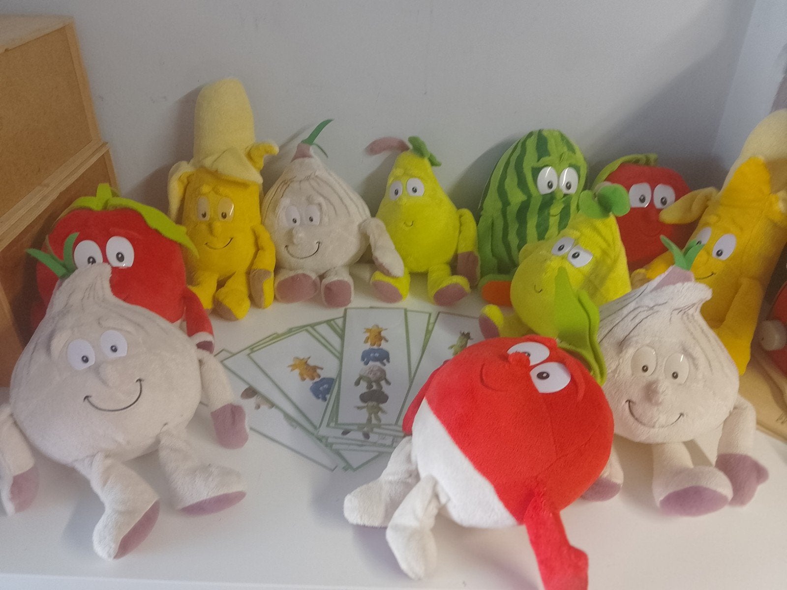 Stapelspel en knuffel groenten en fruit, Ophalen of Verzenden
