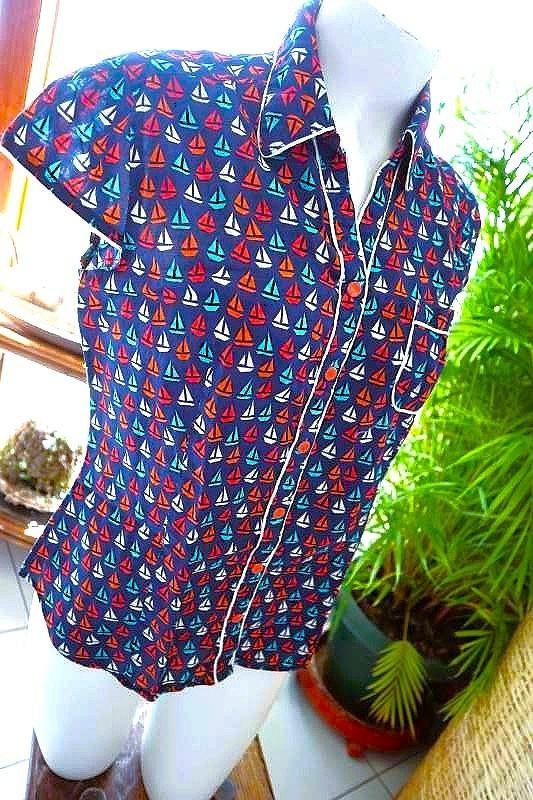 bijzonder boten T-shirt, Kleding | Dames, Maat 38/40 (M), Blauw, Liberty Island, Ophalen of Verzenden