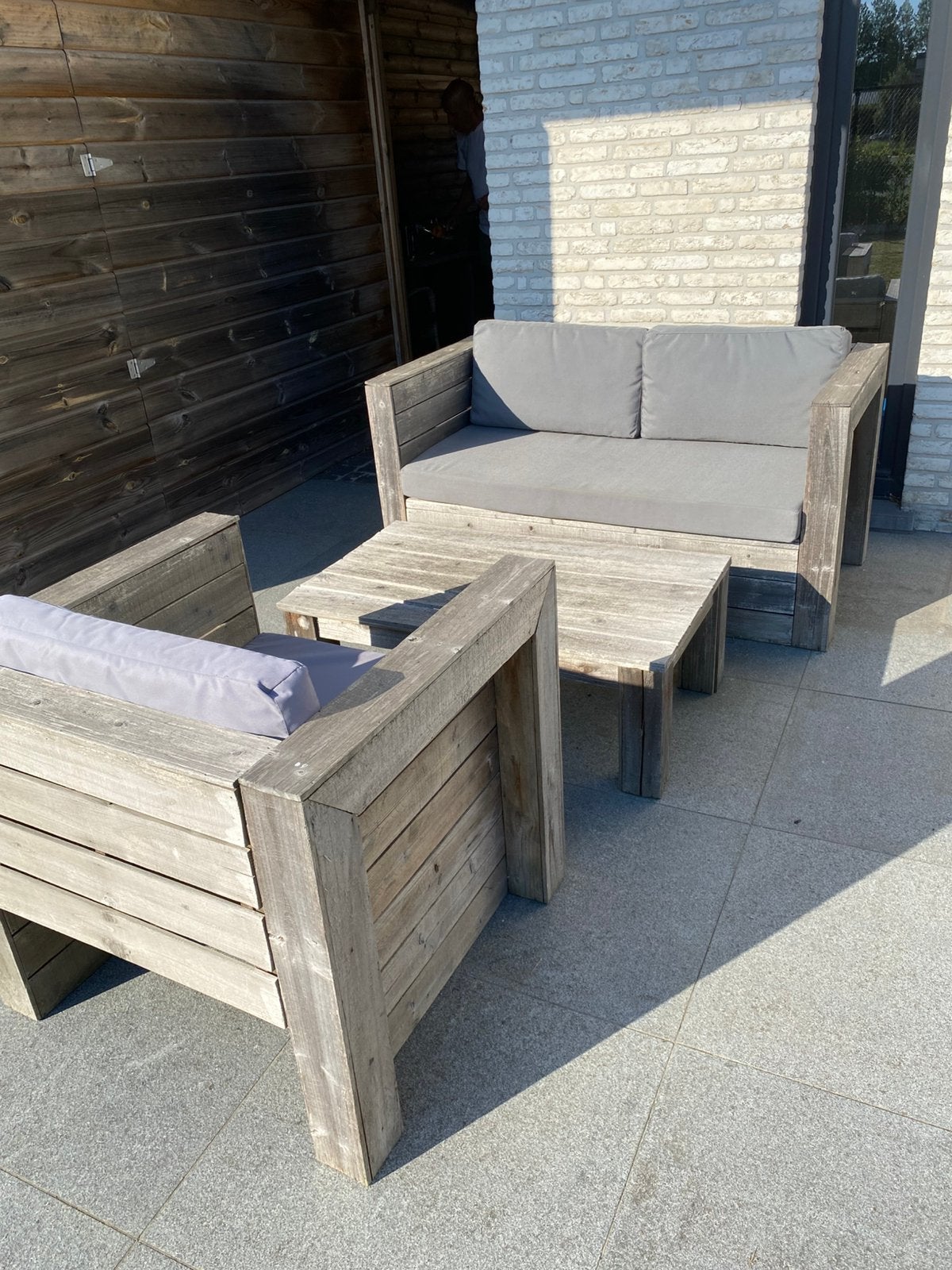 Tuinsalon, Ophalen, Gebruikt, 3 zitplaatsen, Loungeset