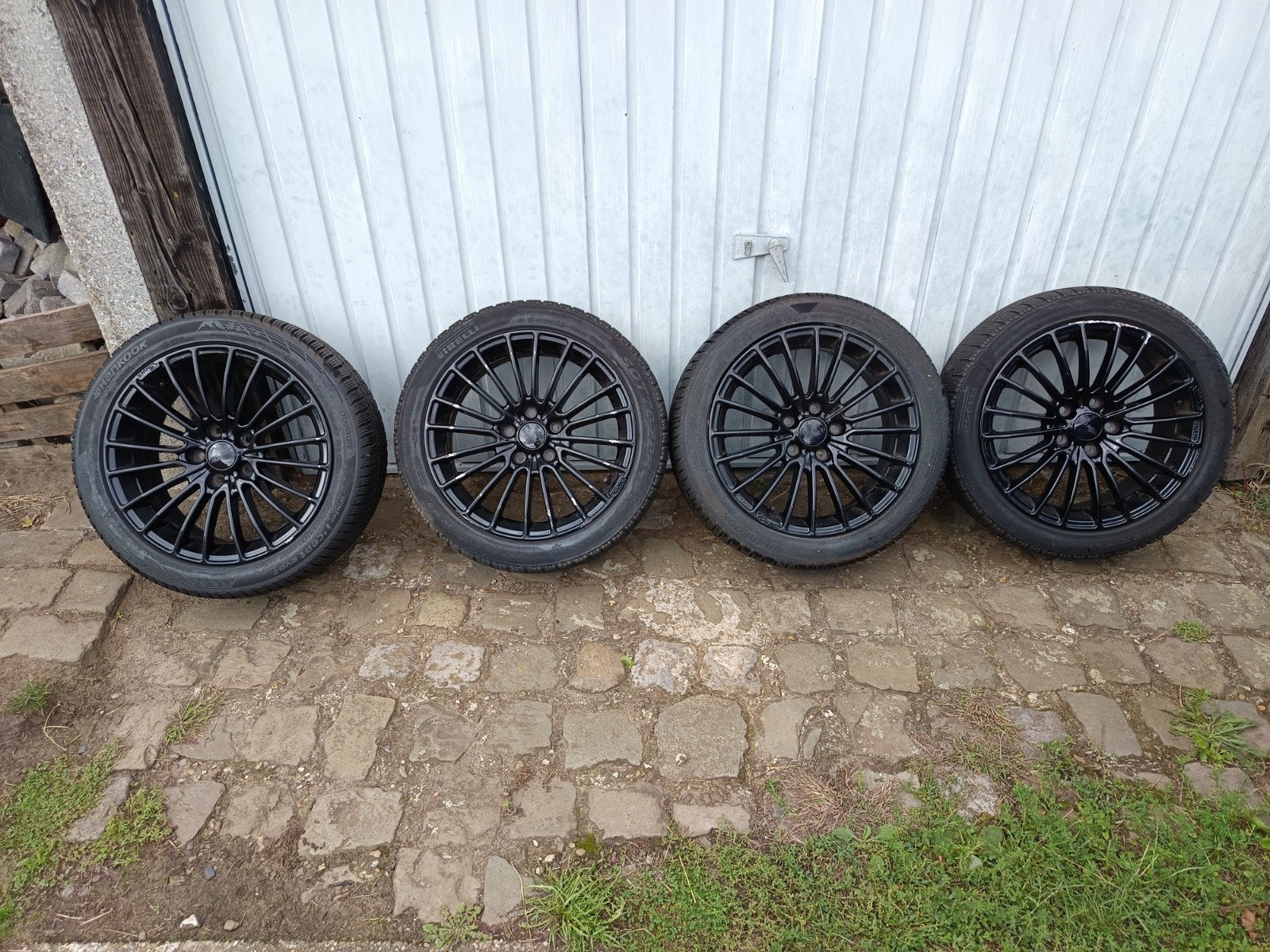 Brock B24 velgen met winterbanden 5x112, Enlèvement, Utilisé
