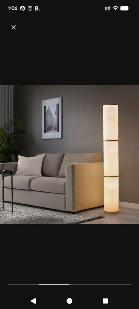Ikea Vidja staande lamp, Huis en Inrichting, Lampen | Vloerlampen, Ophalen