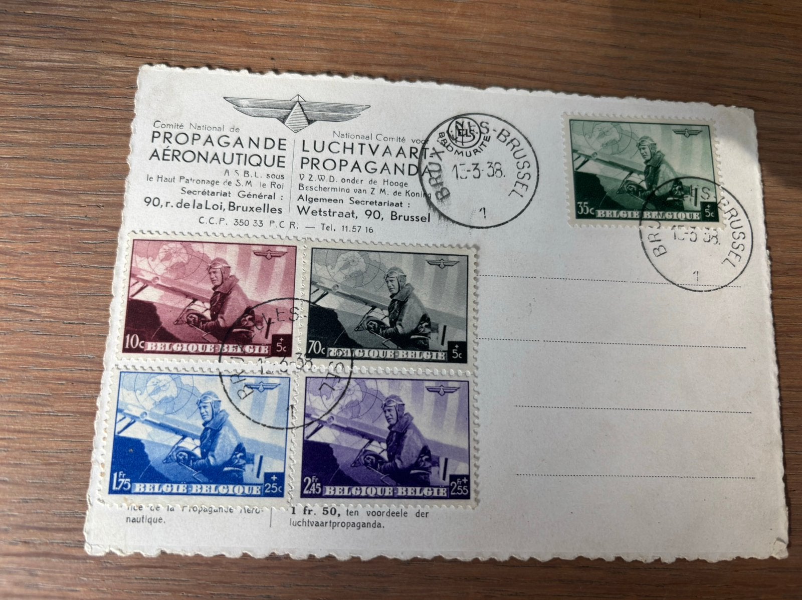 Oude Belgische postzegels, Enlèvement ou Envoi, Aviation