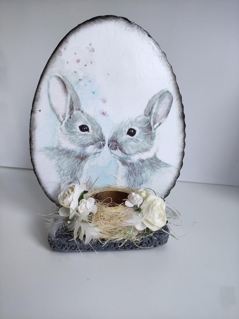 Paasdecoratie Grote ei vorm kandelaar, Nieuwe., Ophalen