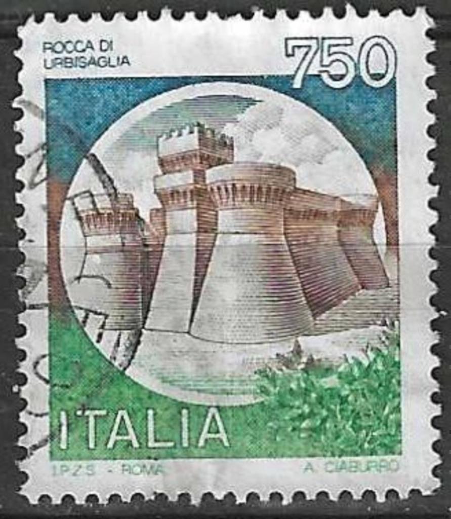 Italie 1990 - Yvert 1891 - Rocca di Urbisaglia (ST), Envoi, Affranchi