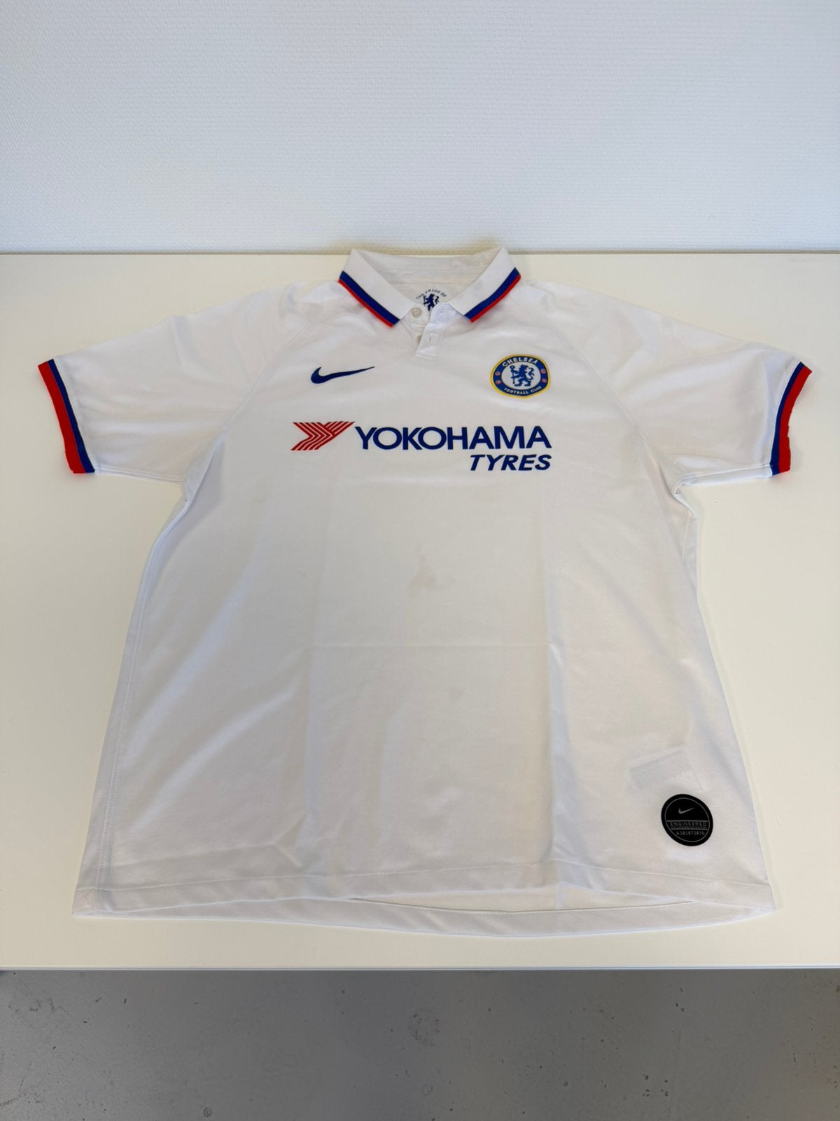 Nike Chelsea FC Uitshirt 2019 2020 Wit XL Voetbalshirt 19-20, Ophalen of Verzenden, Zo goed als nieuw, Shirt
