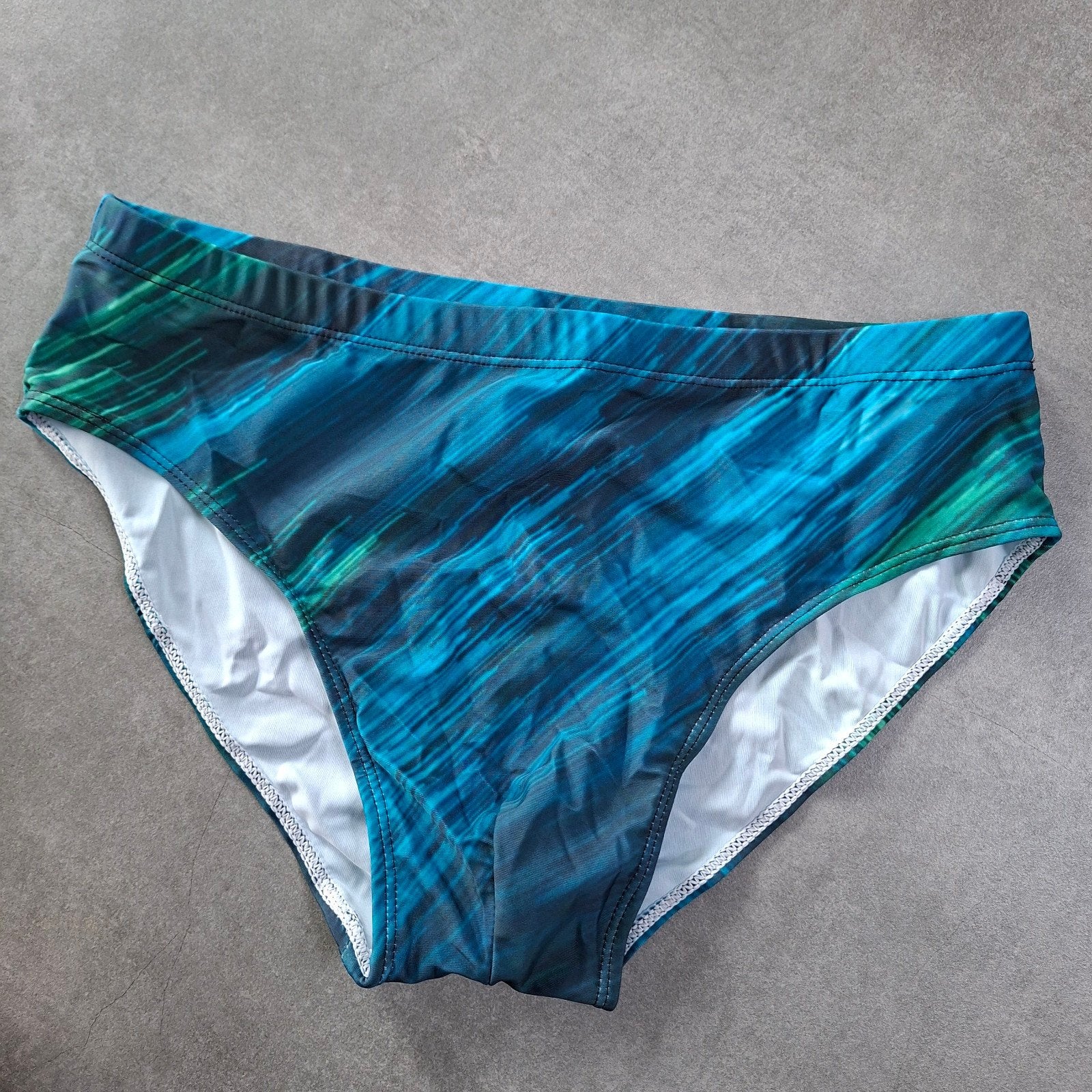 Zwemslip heren blauw/groen maat S/M, Kleding | Heren, Badmode en Zwemkleding, Ophalen of Verzenden, Maat 48/50 (M), Blauw, Zwemslip