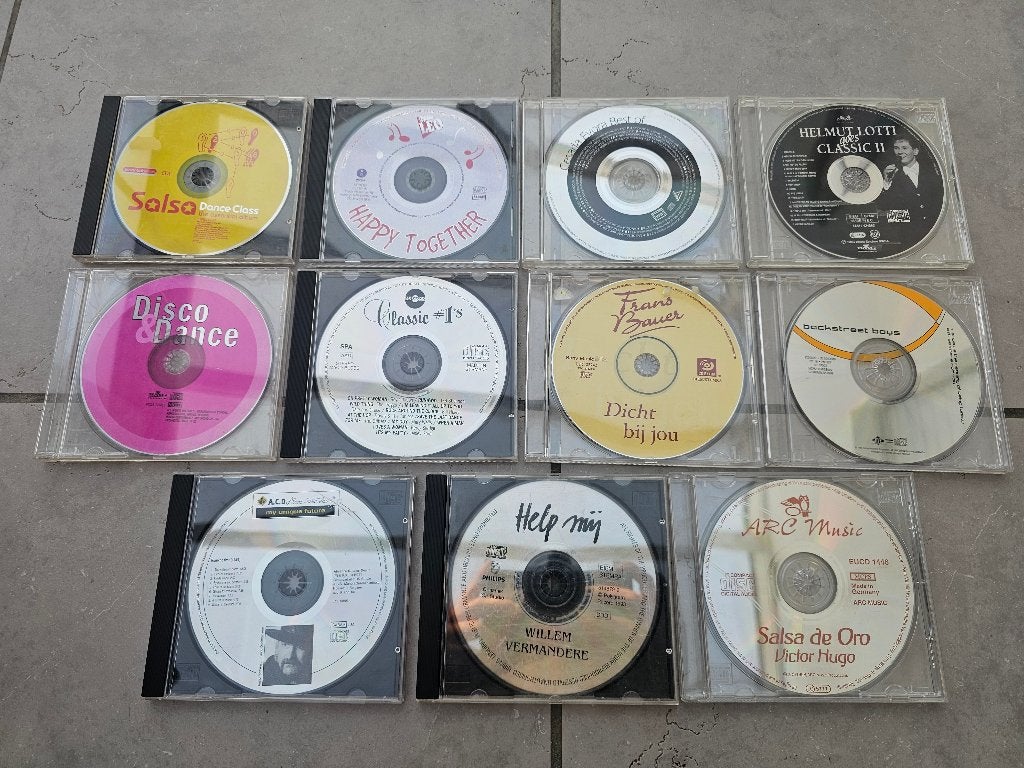 11 CD's zonder hoesje of cover, Ophalen of Verzenden, Gebruikt, Album