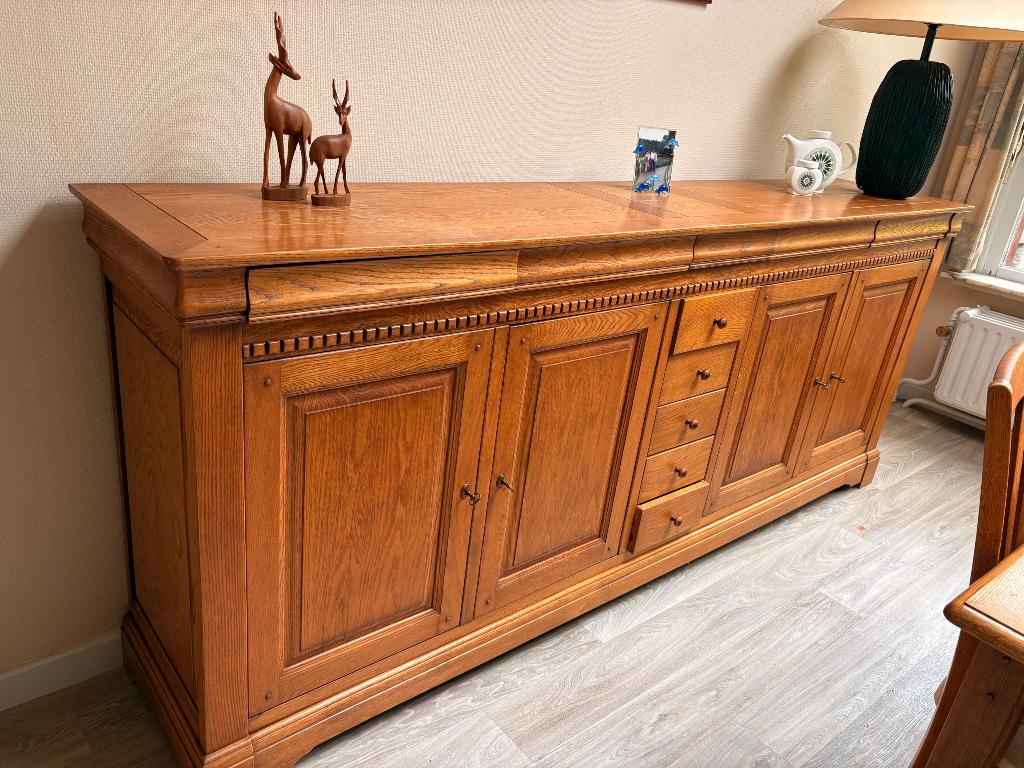 Eetkamer en tv kast, Huis en Inrichting, Complete eetkamers, Ophalen, Gebruikt, 4 tot 6 stoelen