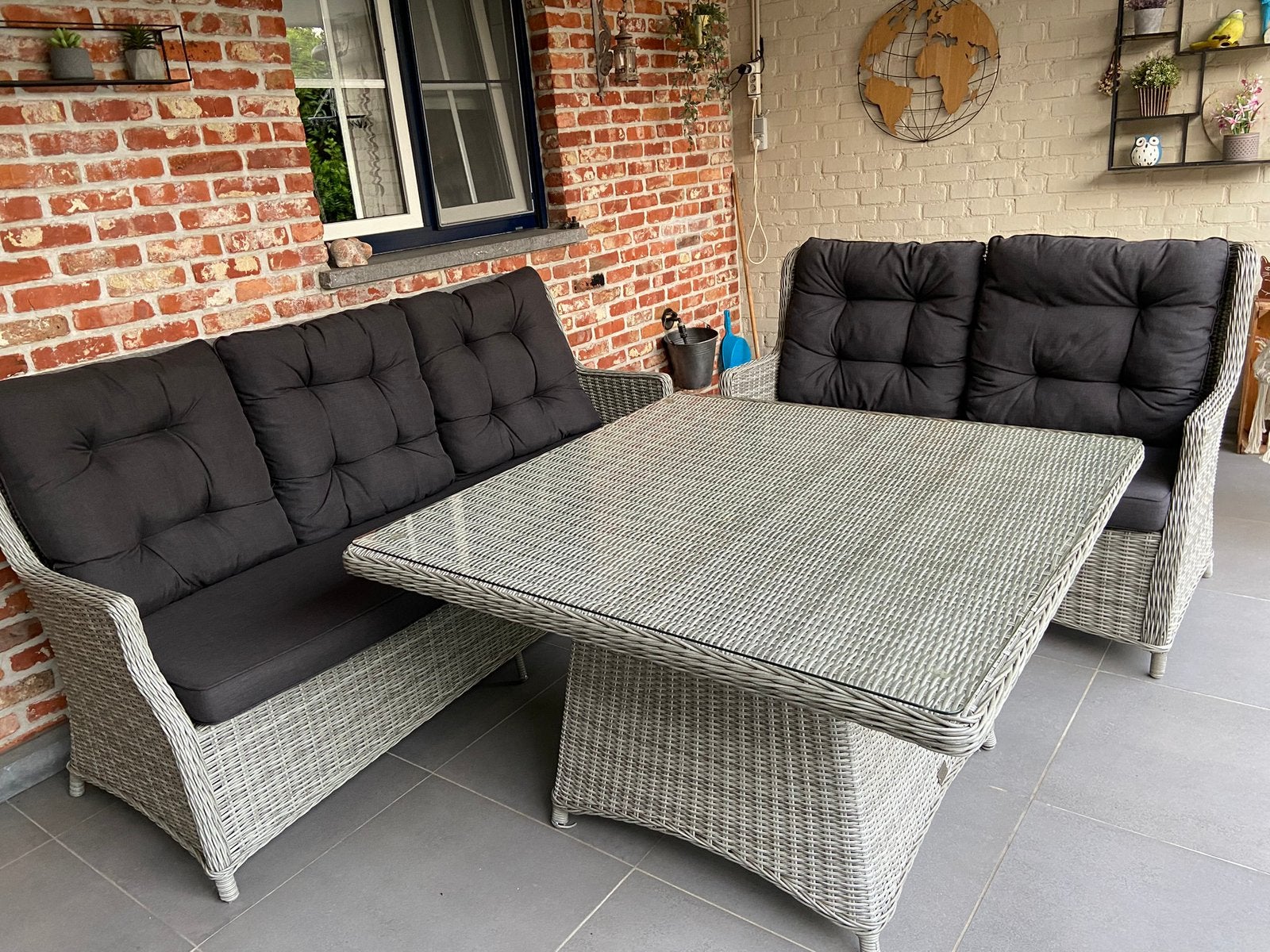 Loungeset, Tuin en Terras, Ophalen, Zo goed als nieuw, Loungeset