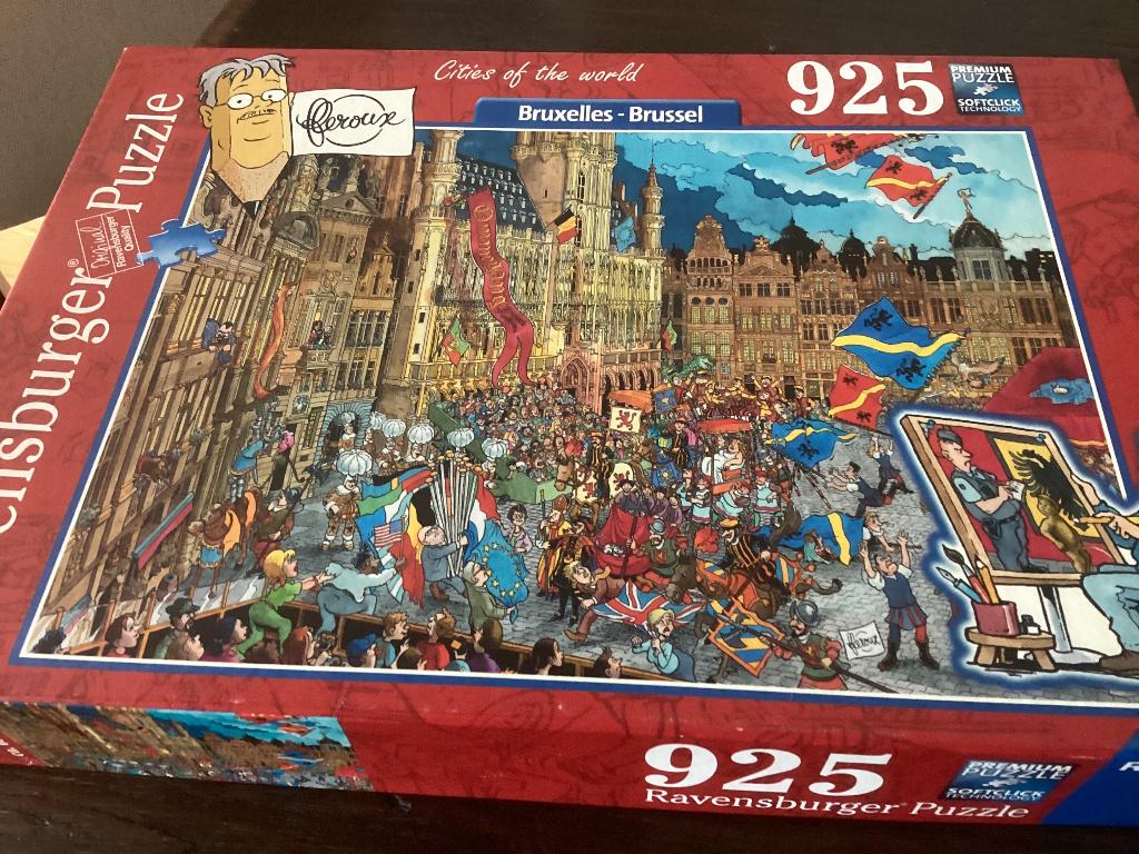 Legpuzzel Cities of the World Brussel, Ophalen, 500 t/m 1500 stukjes, Nieuw, Legpuzzel
