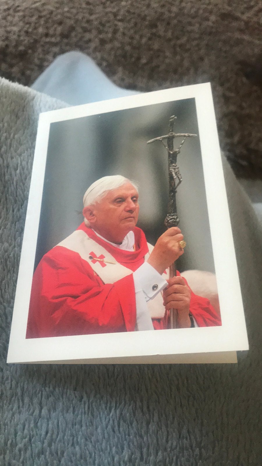 Kaartje Z. H. benedictus XVI, Verzamelen, Ophalen of Verzenden, Zo goed als nieuw