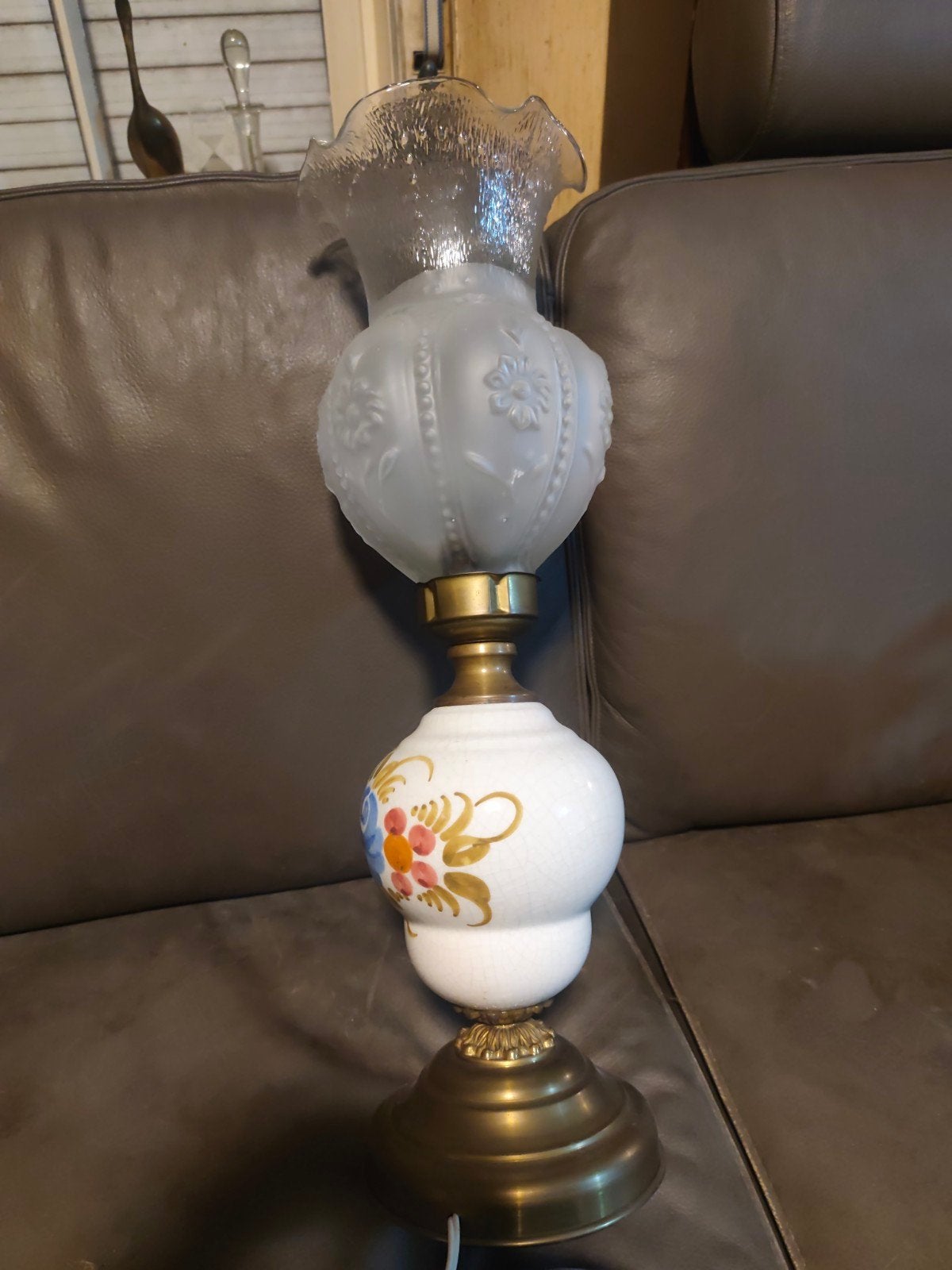 olie lamp, Ophalen