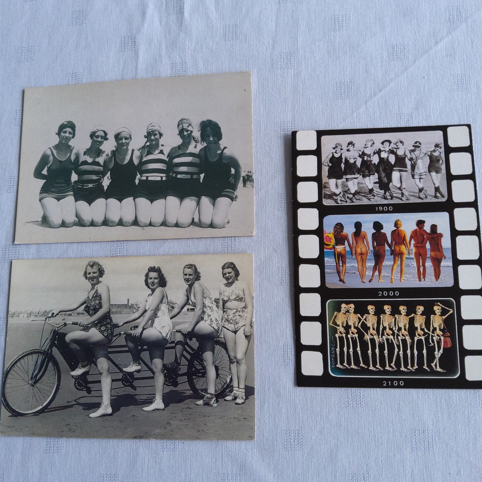 Oostende: 3 Vintage AVM ansichtkaarten., Ophalen of Verzenden, 1940 tot 1960, Ongelopen, West-Vlaanderen