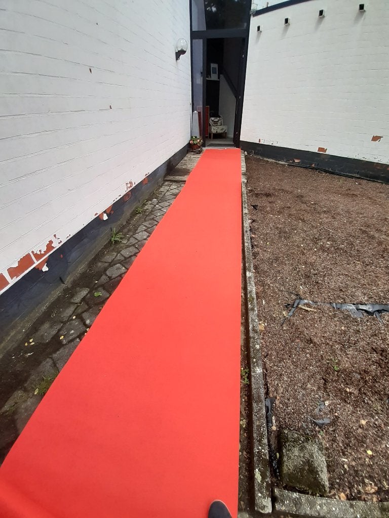 Rode loper, Ophalen, 100 tot 150 cm, 200 cm of meer, Zo goed als nieuw