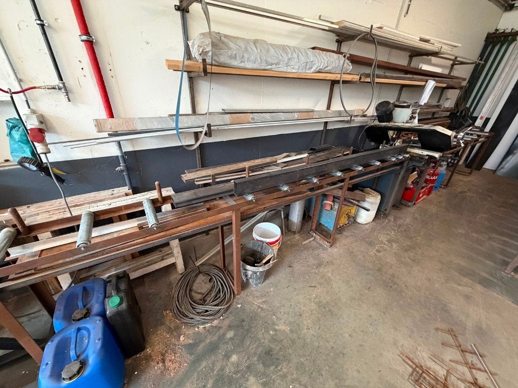 Zaagmachine metaal (400V), lintzaag met rollerbaan, Doe-het-zelf en Bouw, Gereedschap | Zaagmachines, Ophalen, Gebruikt, 70 mm of meer