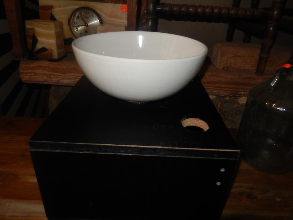 lavabo op hangmeubel, Ophalen, Gebruikt, Koper, Wastafel