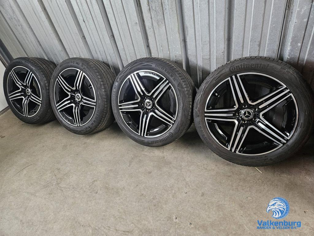 6-7mm! Originele Mercedes GLC W254 20 inch zwarte AMG velgen, Autos : Pièces & Accessoires, Pneus & Jantes, Pneus et Jantes, Pneus été