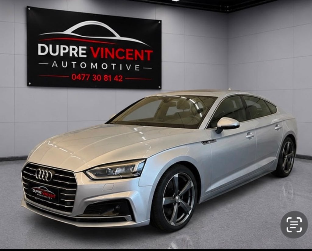 Audi A5 Sportback CNG 2.0 TFSI gtron S tronic, Autos, Cuir, Argent ou Gris, Entreprise, Berline
