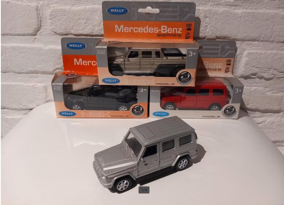 4x Mercedes G-klasse Oldtimer schaalmodellen, nieuw, Ophalen, Nieuw, Auto
