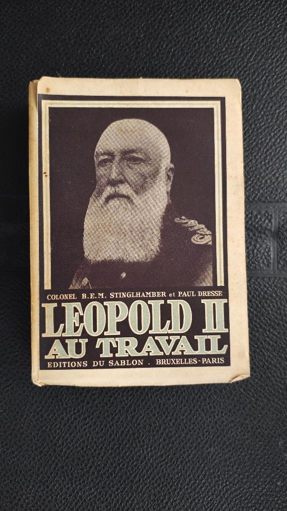 Koning Leopold II van België stedenbouwkundige Congo boek, Boeken, Verzenden, Stinglhamber, Dresse, 20e eeuw of later, Gelezen
