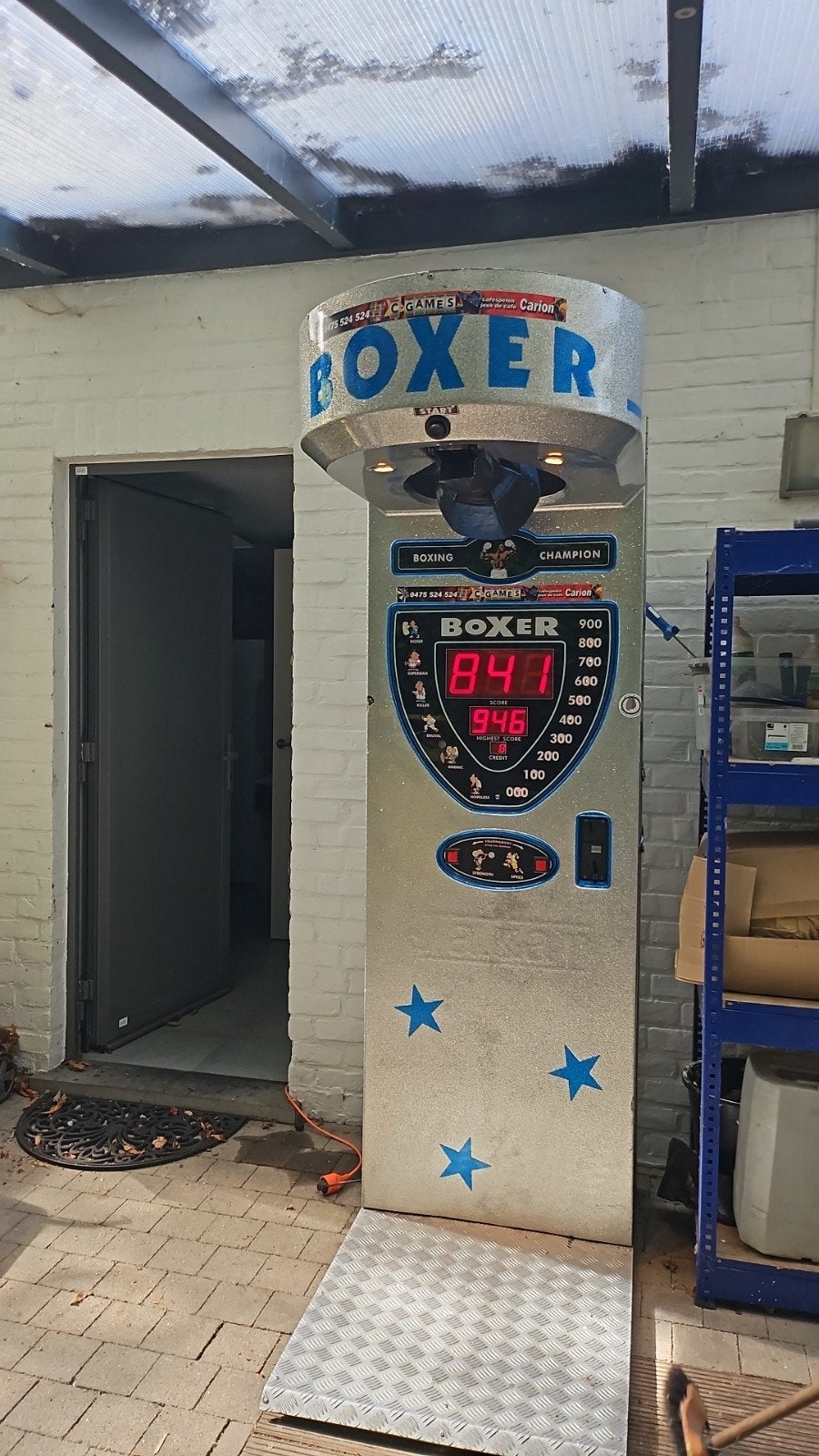 boxing machine avec monnayeur, Euro, Enlèvement, Utilisé