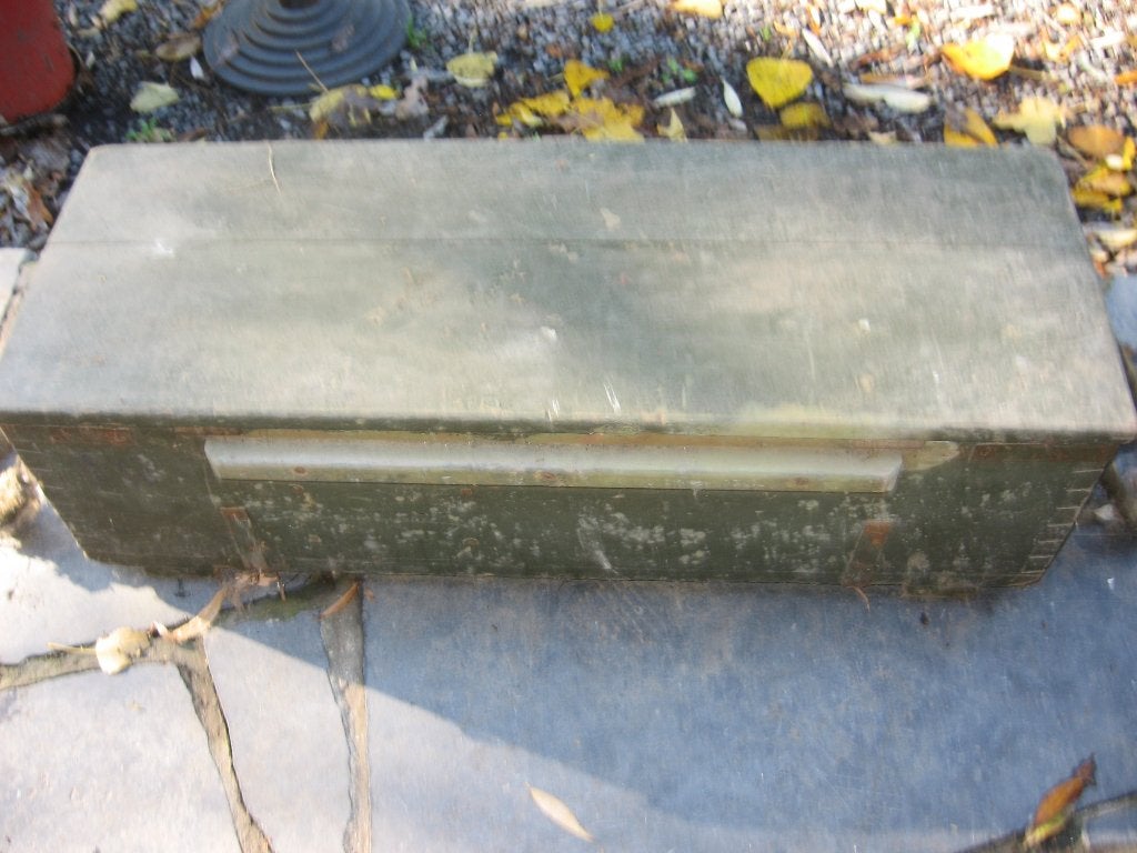 Authentieke munitiekist van het Britse leger gemaakt van zee, Ophalen, Landmacht, Kist of Geocache