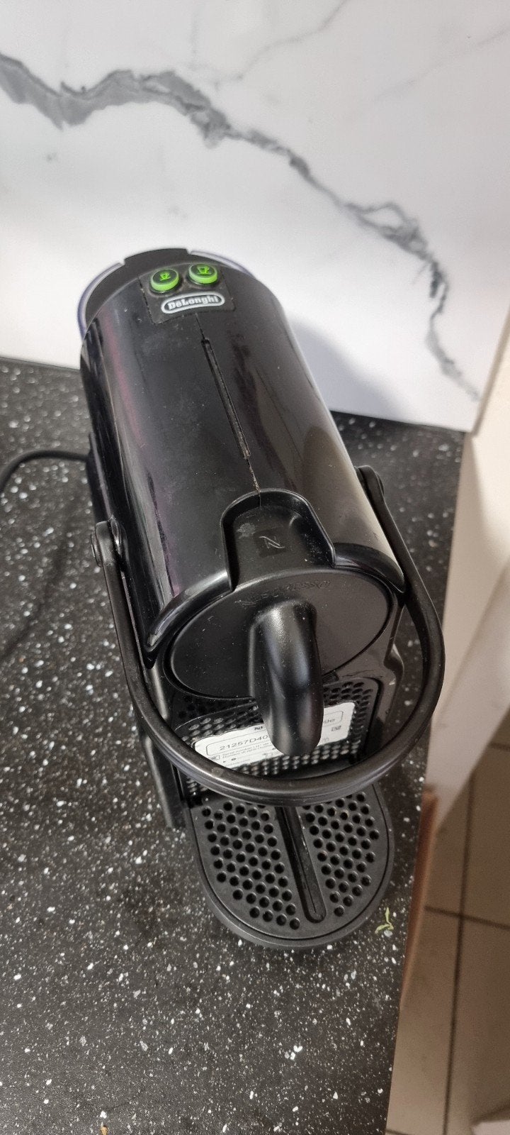 machine nespresso (delonghi), Enlèvement