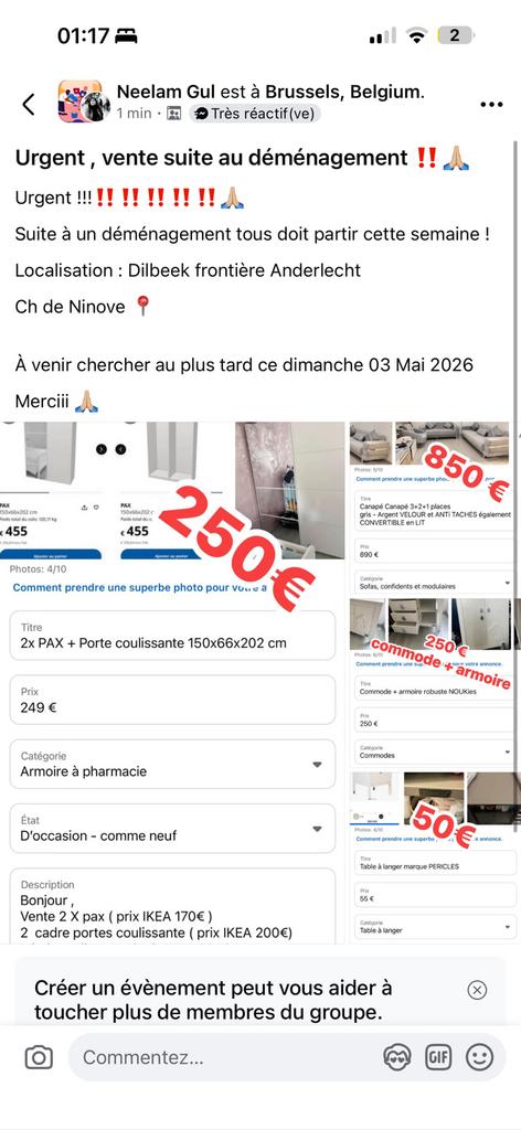 Urgent plusieur meuble a vendre, Huis en Inrichting, Woonaccessoires | Overige, Ophalen