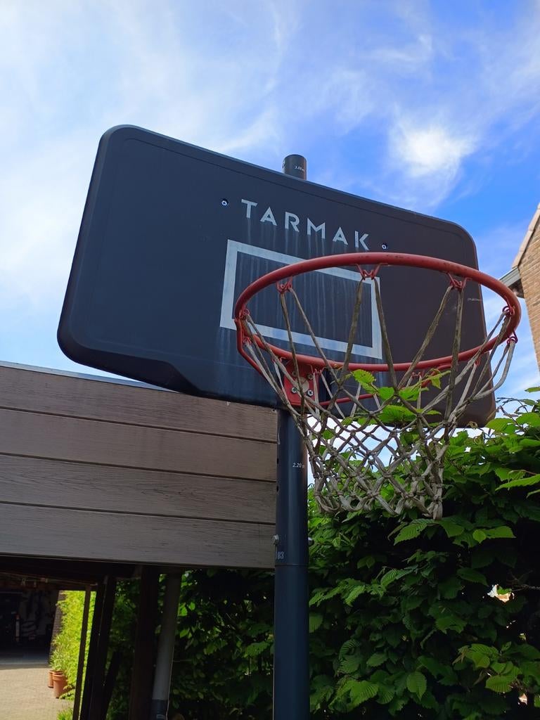 In hoogte verstelbare basketpaal, Sport en Fitness, Basketbal, Ophalen, Gebruikt, Ring, Bord of Paal