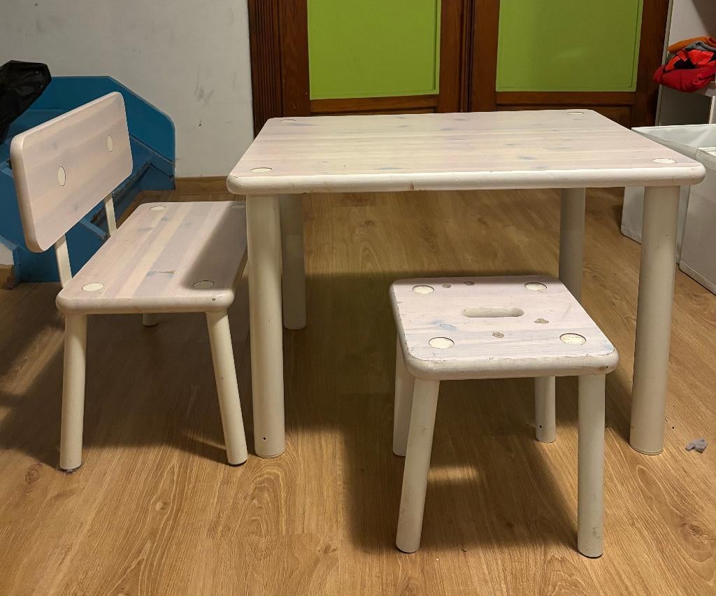 Table, banc et tabouret enfant Flexa, Enlèvement, Utilisé, Table(s) et Chaise(s)