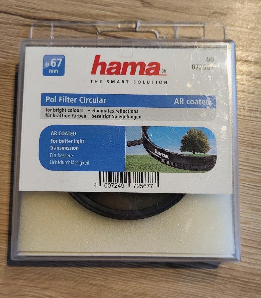 Polarisatiefilter Hama 67mm, TV, Hi-fi & Vidéo, Photo | Filtres, 60 à 70 mm, Comme neuf, Enlèvement, Hama