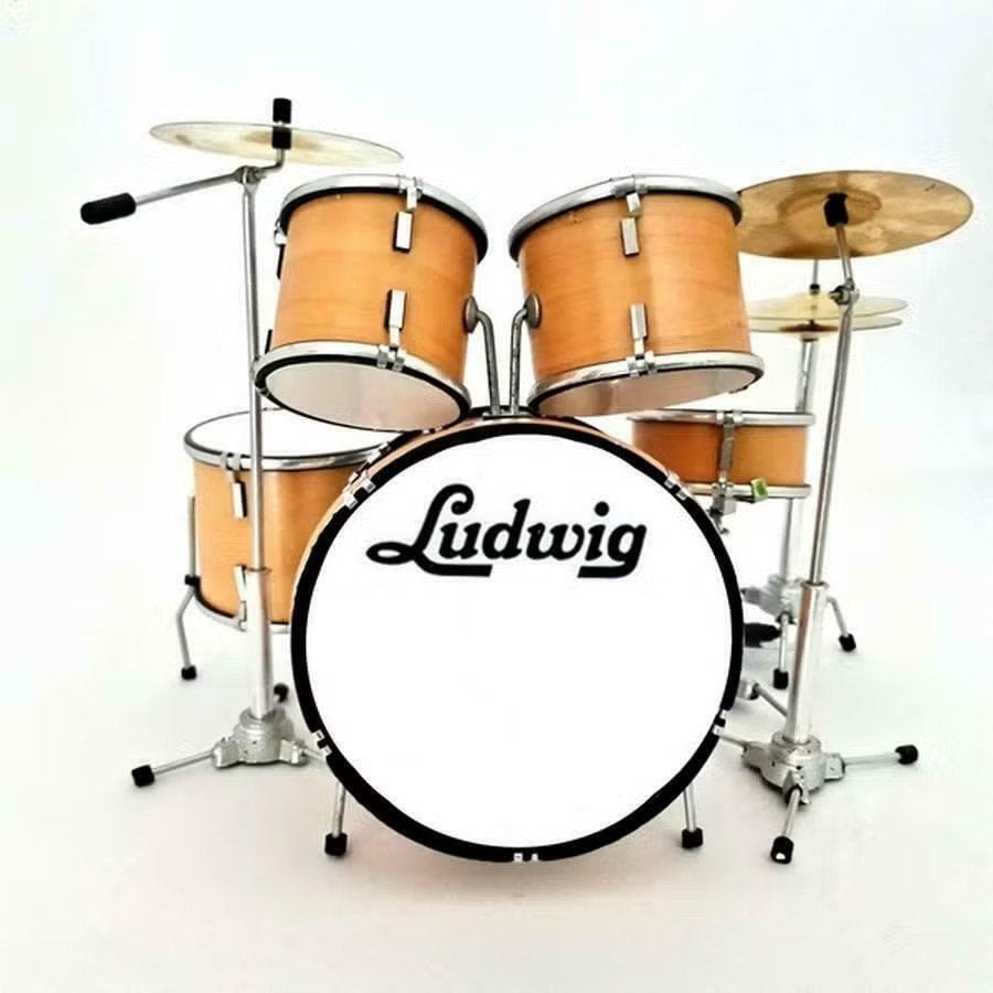 Miniatuur decoratief Ludwig licht bruin drumstel, Enlèvement ou Envoi, Neuf